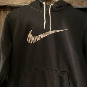 Nike Black Swoosh Logo Hoodie - M - Good Condition